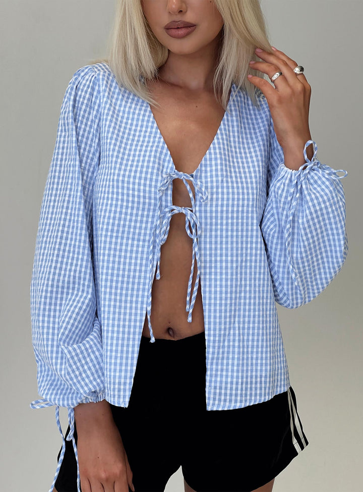 Top scorrevole blu
