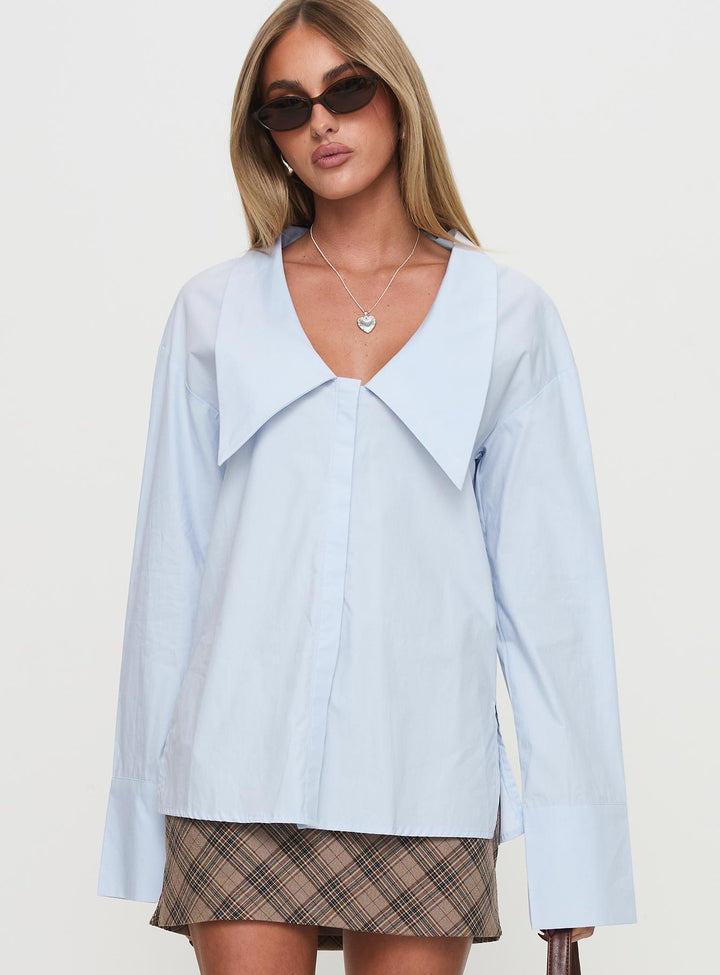 Camicia Calistoga Deep Collar Blu