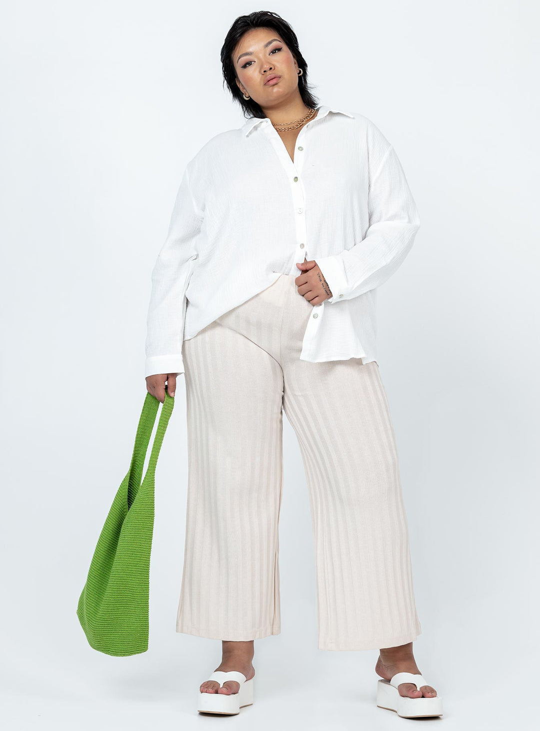 Mahalia Shirt White Curve