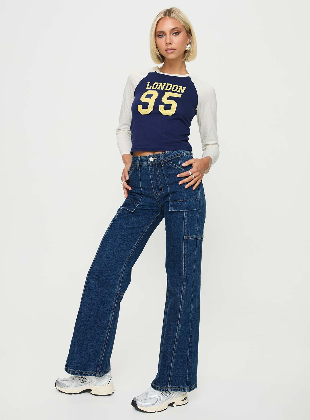 London 95 Long Sleeve Top Navy