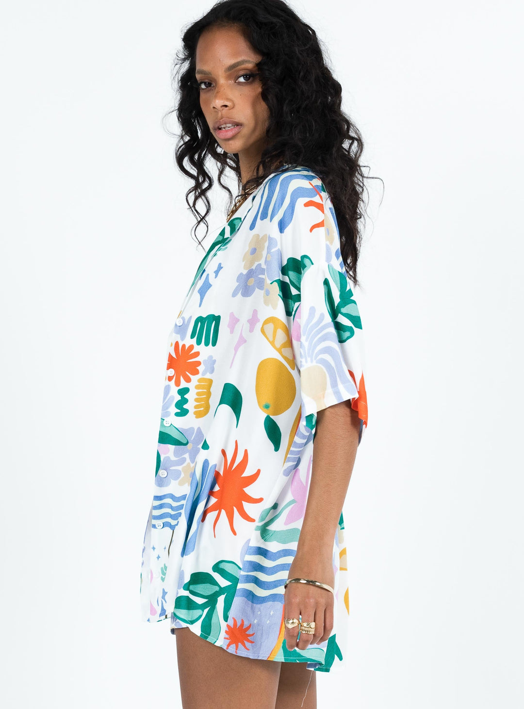 Camicia Caraliia Blu Multi