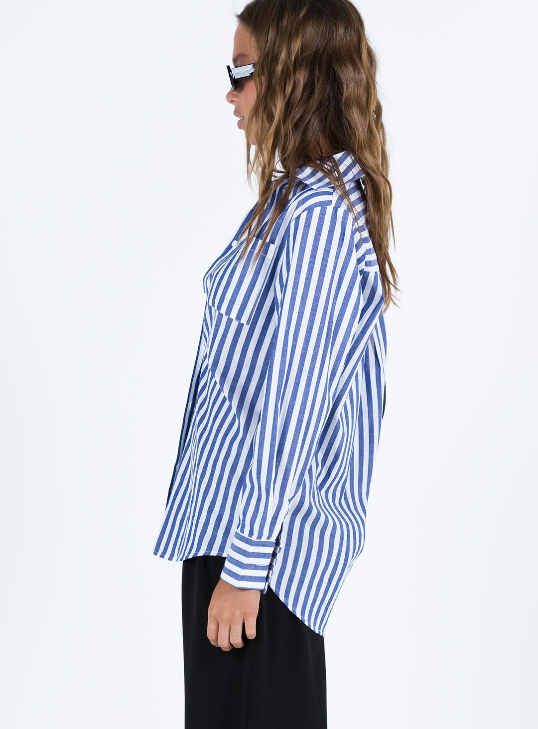 Camicia a righe Shaylan blu