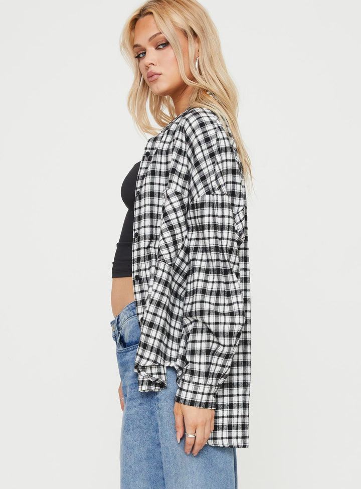 Medley Shirt Black / White Check