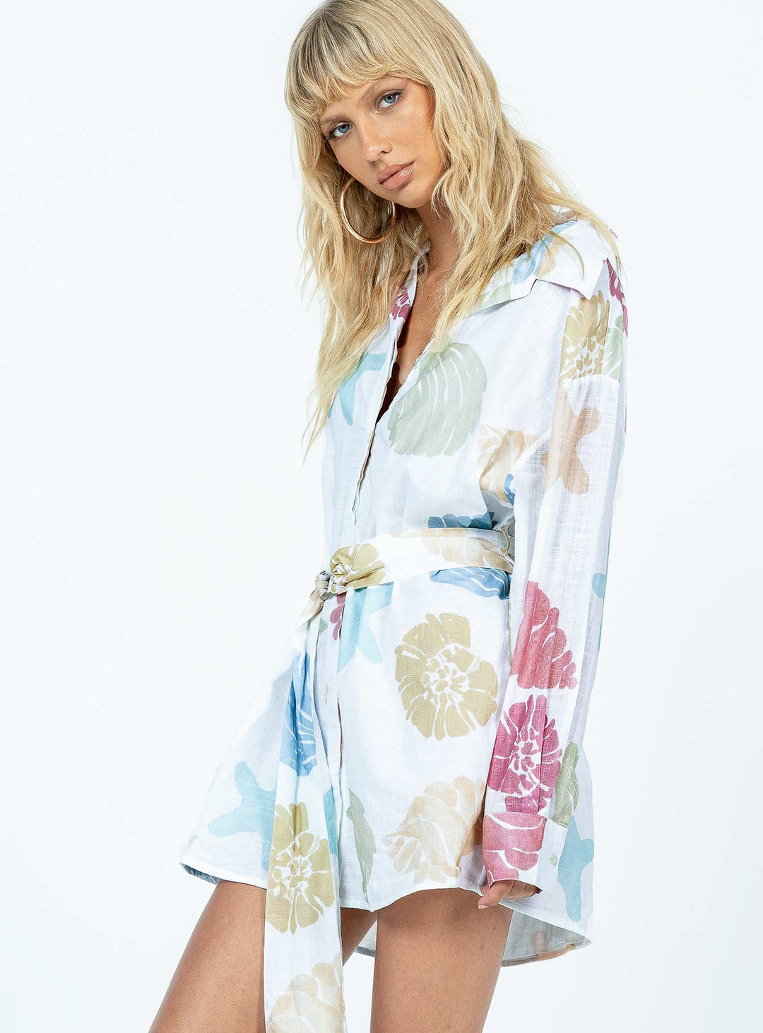 Sea Life Shirt Dress Multi