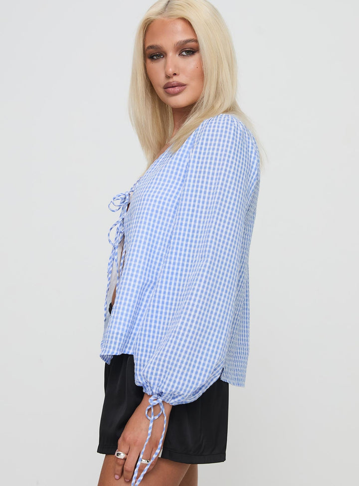 Top scorrevole blu