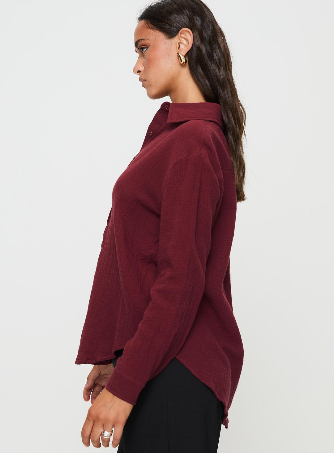 Mahalia Shirt Burgundy