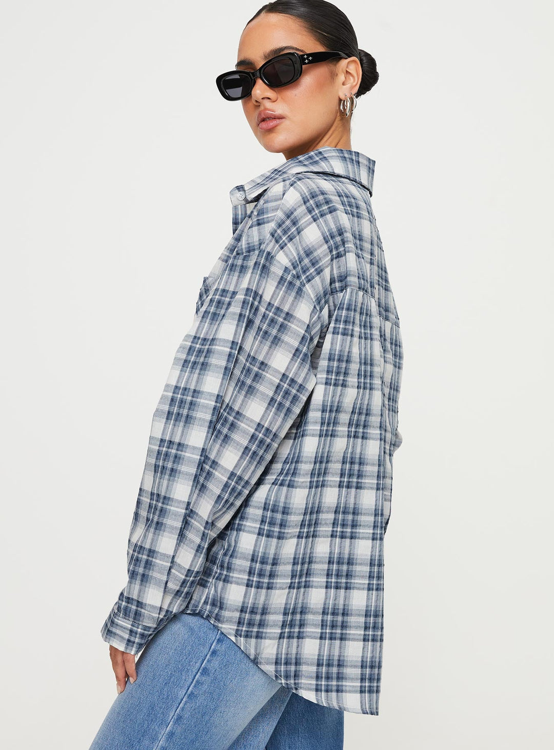 Camicia Seymour a quadri blu