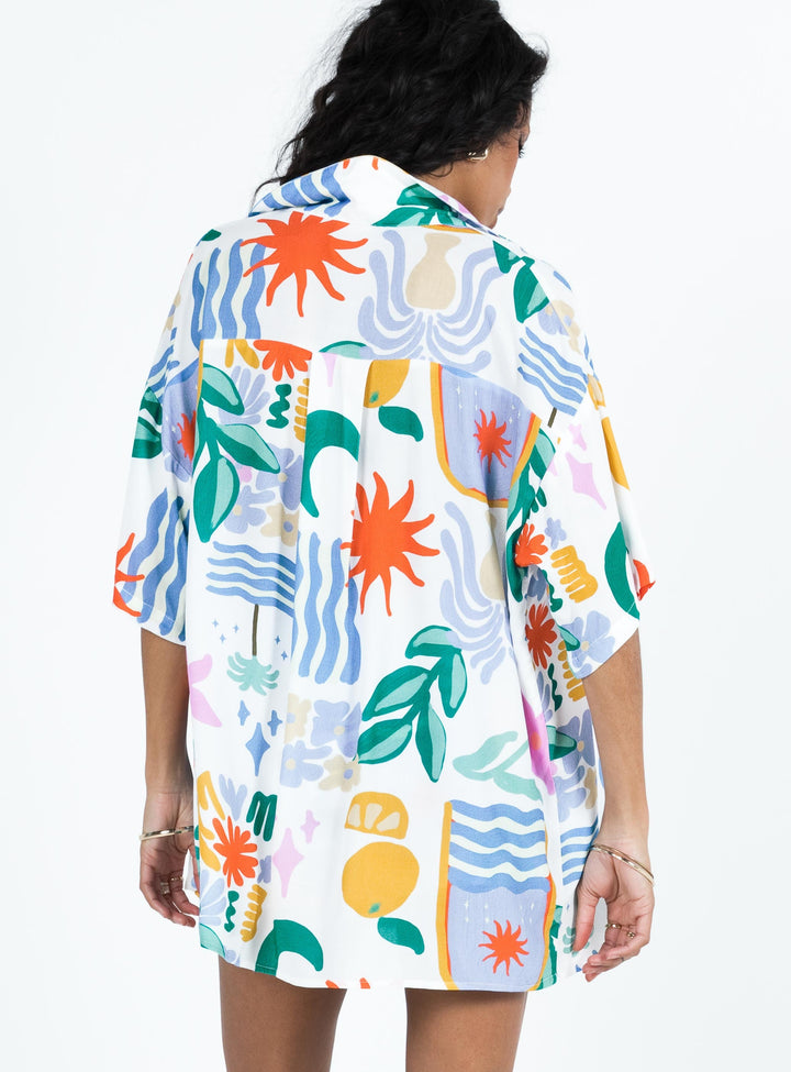 Camicia Caraliia Blu Multi