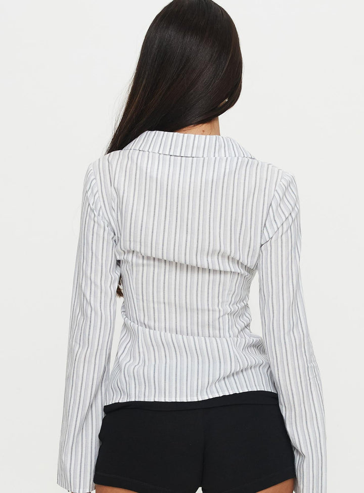 Myers Stripe Top White