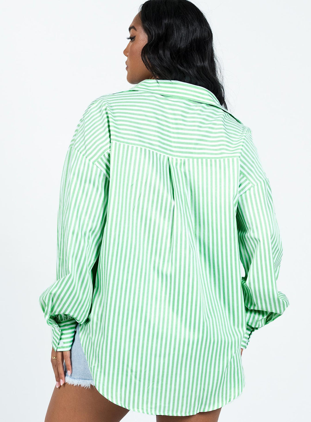 Camicia Swindon a righe verdi