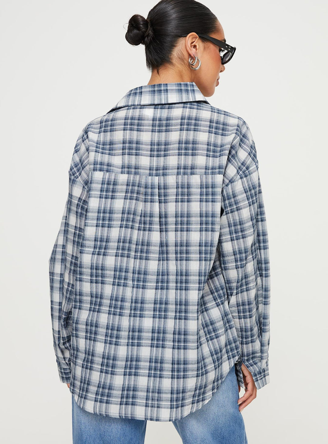 Camicia Seymour a quadri blu