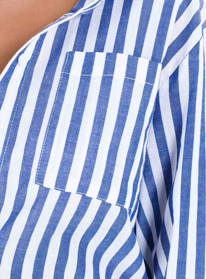 Camicia a righe Shaylan blu