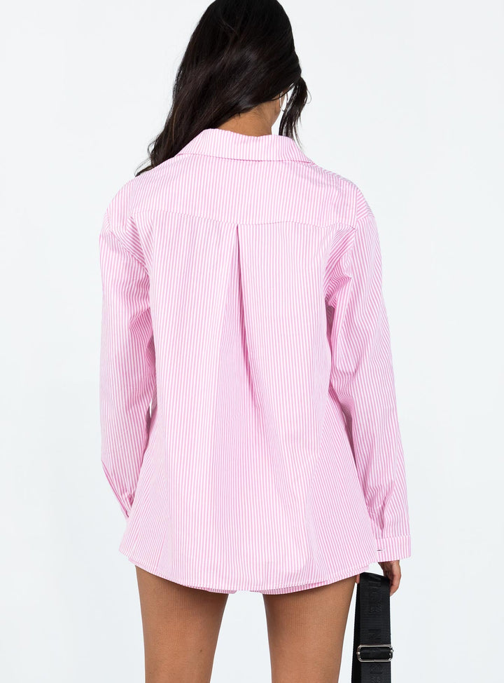 Il set Chloe a righe rosa a basso impatto 