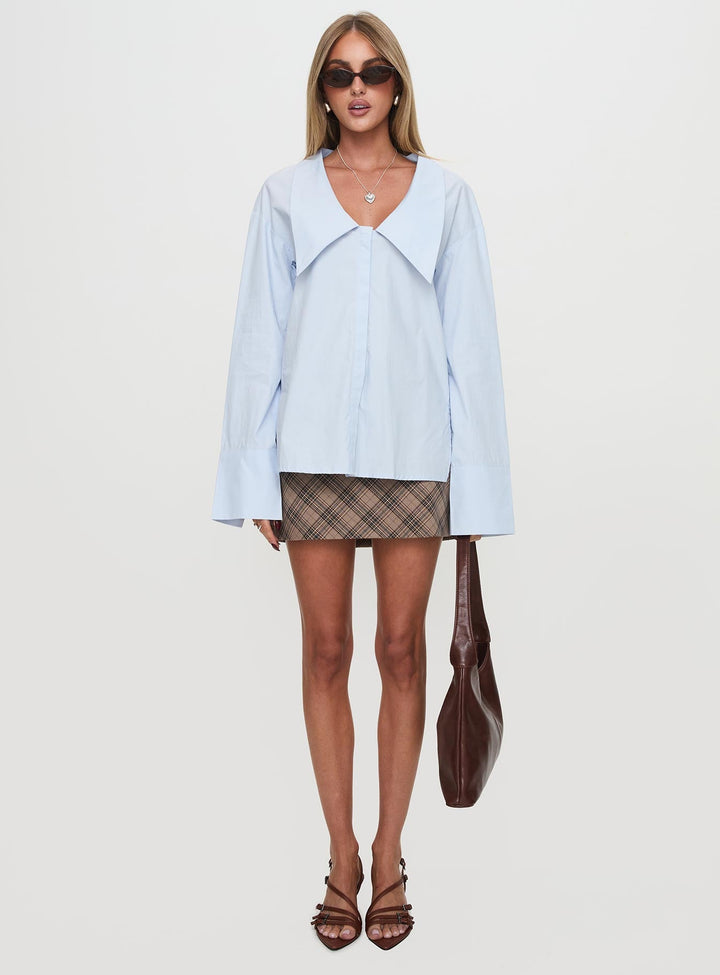 Camicia Calistoga Deep Collar Blu